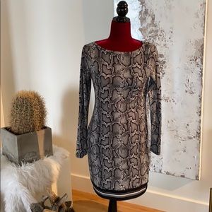 Michael Kors snakeskin print dress